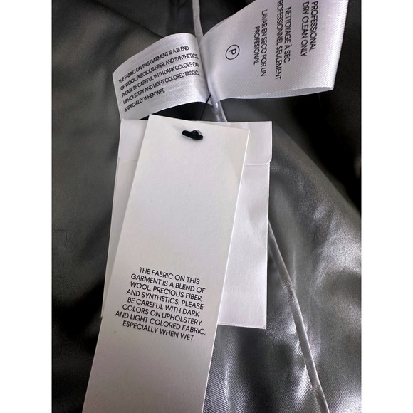 Calvin Klein Pastel Blue Wool Blend Peacoat Long Womens Size 12 -‎ New With Tags - Picture 9 of 11